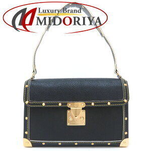 Louis Vuitton Suhali Emabre Shoulder Bag Black